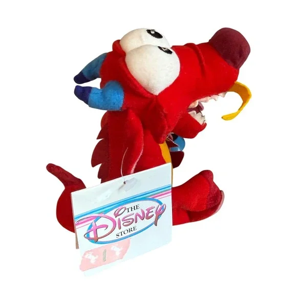Disney Store Mulan Mushu Plush Dragon Bean Bag with Sound Tags 1998  NO Sound #1 - Picture 8 of 10